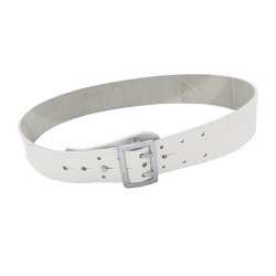 Belt - white leather