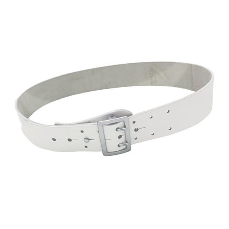 Belt - white leather