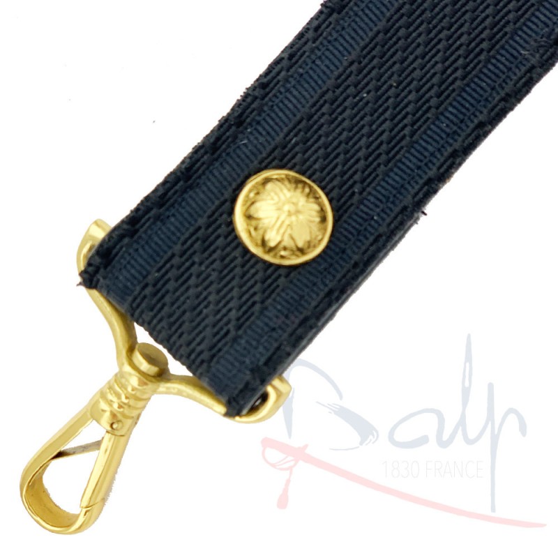 Asa de cuero Saint Cyr con oro de 24 quilates para sable