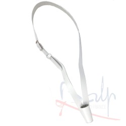 Flag carrying harness - white leather