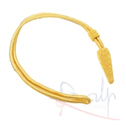 Ceremonial gold braid wrist strap