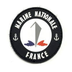 Écusson Marine Nationale -plastifié avec velcro