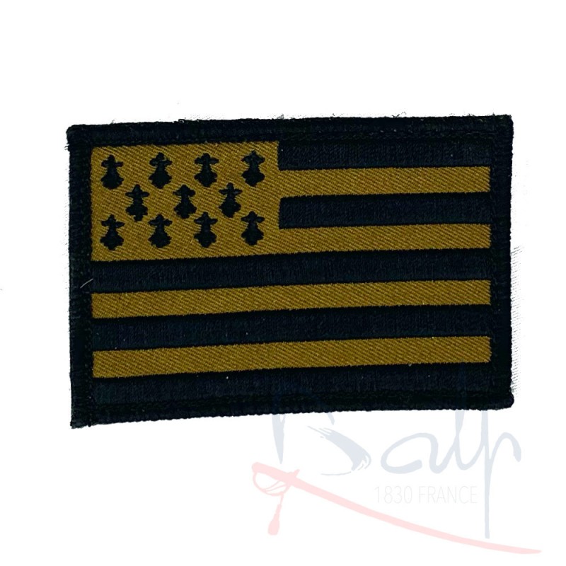 Low visibility khaki Brittany badge with velcro