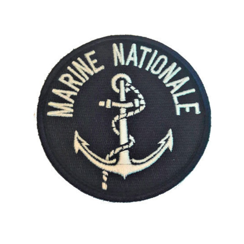 Round National Navy patch - anchor with velcro