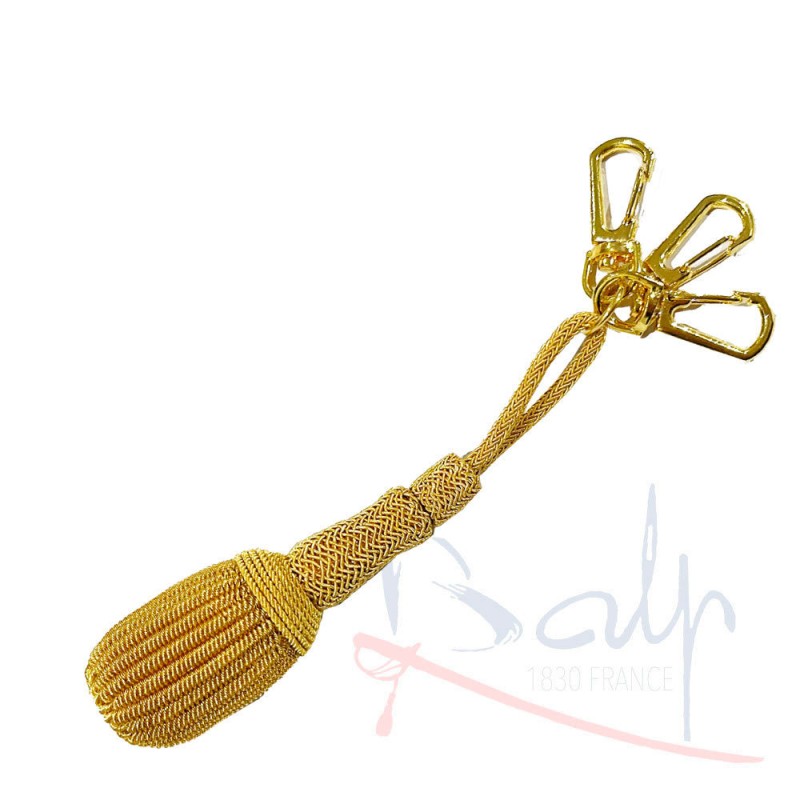 Mini gold wrist strap, gold key ring cord