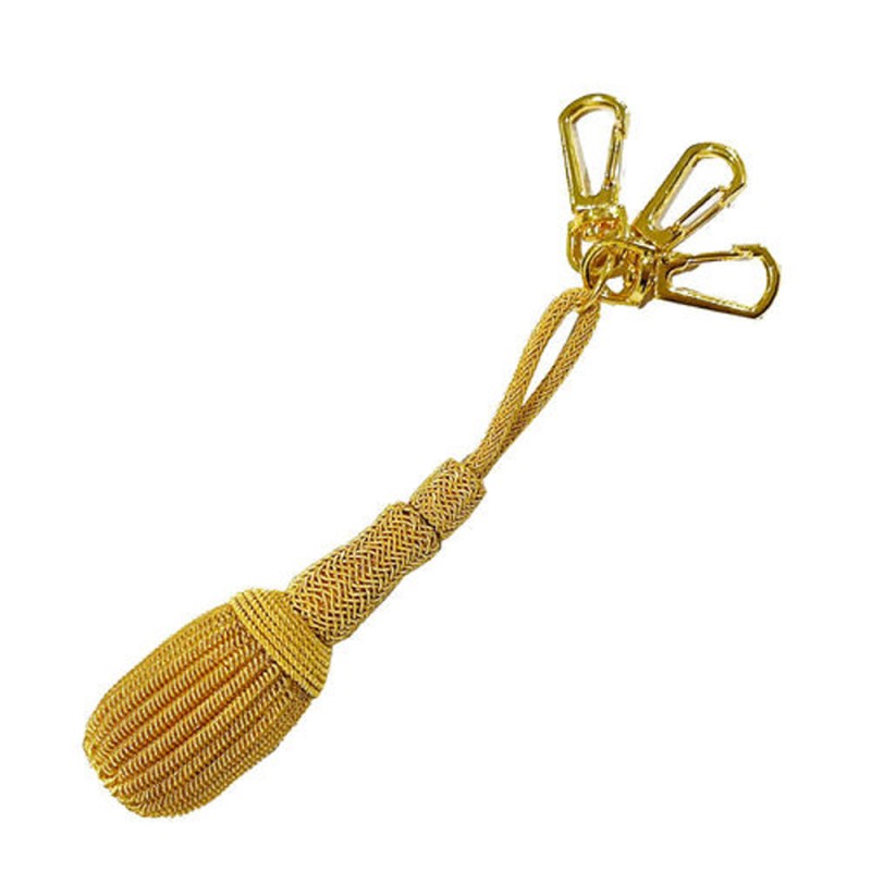 Mini gold wrist strap, gold key ring cord