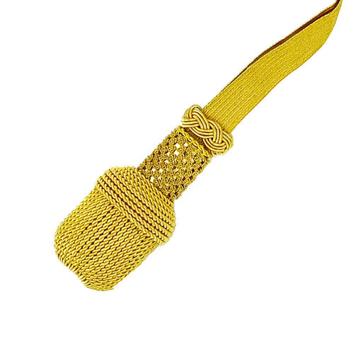 Golden knot for champagne sword