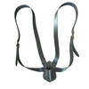 Flag belt harness - black leather