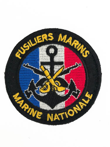 Ecusson Fusiliers Marins - marine nationale avec velcro