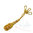 Mini Sword knot golden key chain